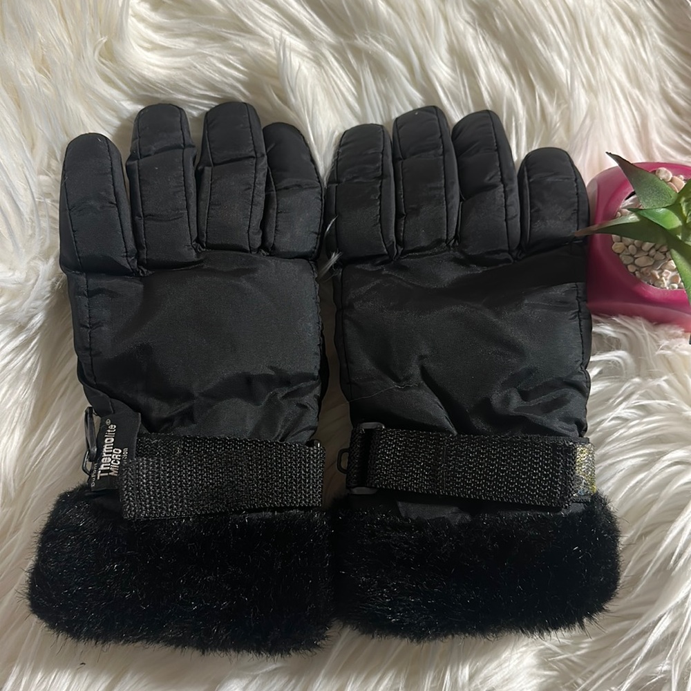 DuPont Thermometer Micro Insulation Cute Black Gloves